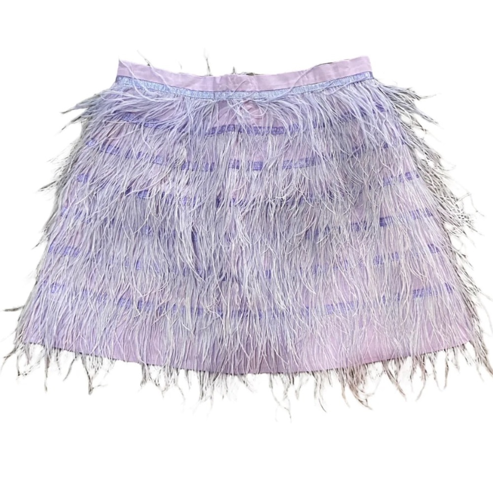 QOS Purple Feather Skirt! NWT!